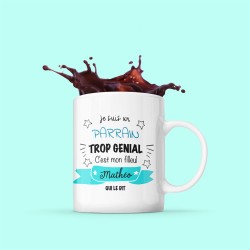 Mug "Parrain trop génial"