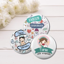 Badge personnalisable -...