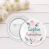 Badge personnalisable - Métier - Fleurs