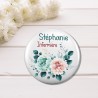 Badge personnalisable - Métier - Fleurs