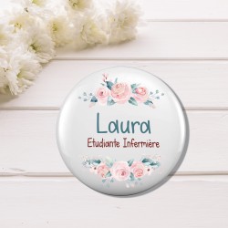 Badge personnalisable - Métier - Fleurs