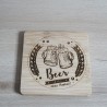 Sous verres bambou personnalisables