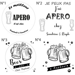 Sous verres en ardoise personnalisables